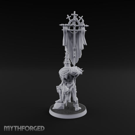 Rallying the Faithful Human Zealot B Miniature for Dungeons and Dragons, Pathfinder or other TTRPGs