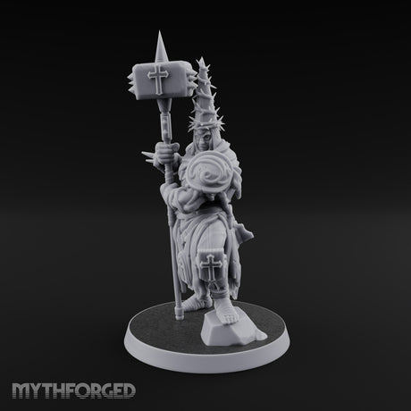 Rallying the Faithful Human Zealot B Miniature for Dungeons and Dragons, Pathfinder or other TTRPGs