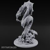 Coiling Skyward Lung Dragon Sorcerer Miniature for Dungeons and Dragons, Pathfinder or other TTRPGs