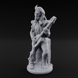 Still Strumming Zombie Bard Miniature for Dungeons and Dragons, Pathfinder or other TTRPGs