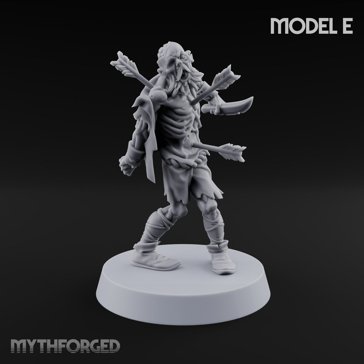 Dead Tired and Still Walking Zombies with Axe, Hammer, Bagpipes and Arrows — E