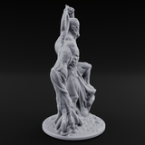 Fist Pumping Zombie Tyrant Miniature for Dungeons and Dragons, Pathfinder or other TTRPGs