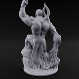Fist Pumping Zombie Tyrant Miniature for Dungeons and Dragons, Pathfinder or other TTRPGs