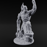 Fist Pumping Zombie Tyrant Miniature for Dungeons and Dragons, Pathfinder or other TTRPGs