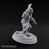 Cleaver Raised Hungry Zombie Brute Miniature for Dungeons and Dragons, Pathfinder or other TTRPGs