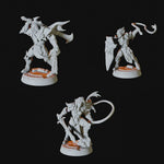 Drow or Elf Army - Six Soldier Miniatures for Dungeons and Dragons - Myth Forged