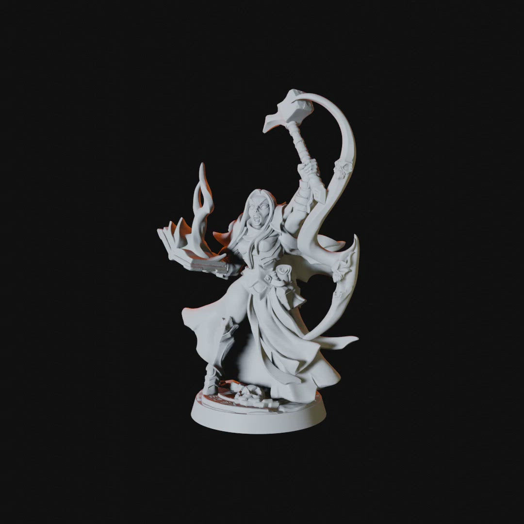 Drow or Dark Elf Miniature for Dungeons and Dragons - Myth Forged