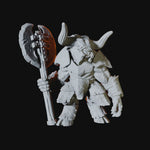 Axe Wielding Minotaur Miniature for Dungeons and Dragons - Myth Forged