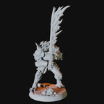 Dragonborn Solider with Double Handed Flaming Sword