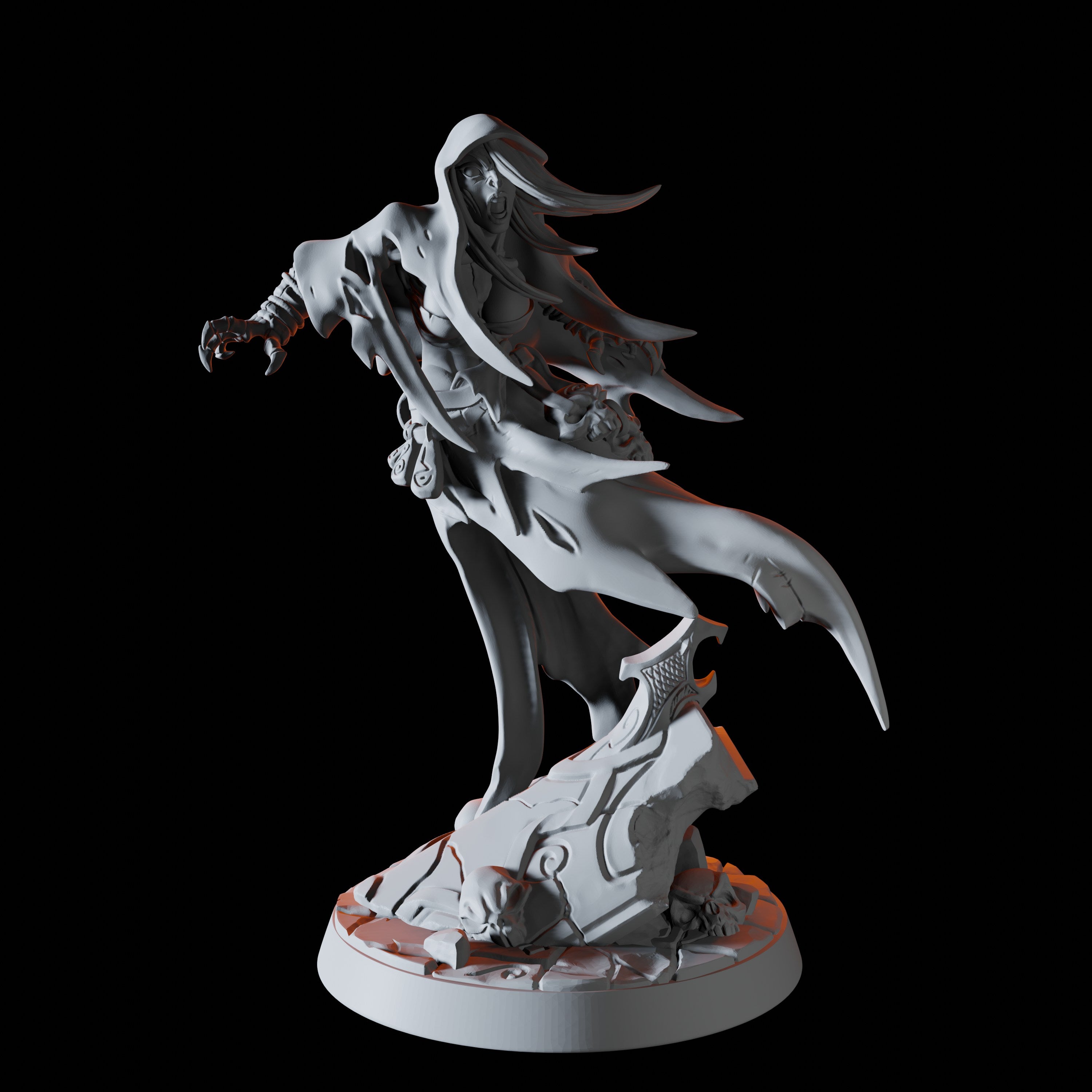 Screaming Wight Miniature for Dungeons and Dragons - Myth Forged