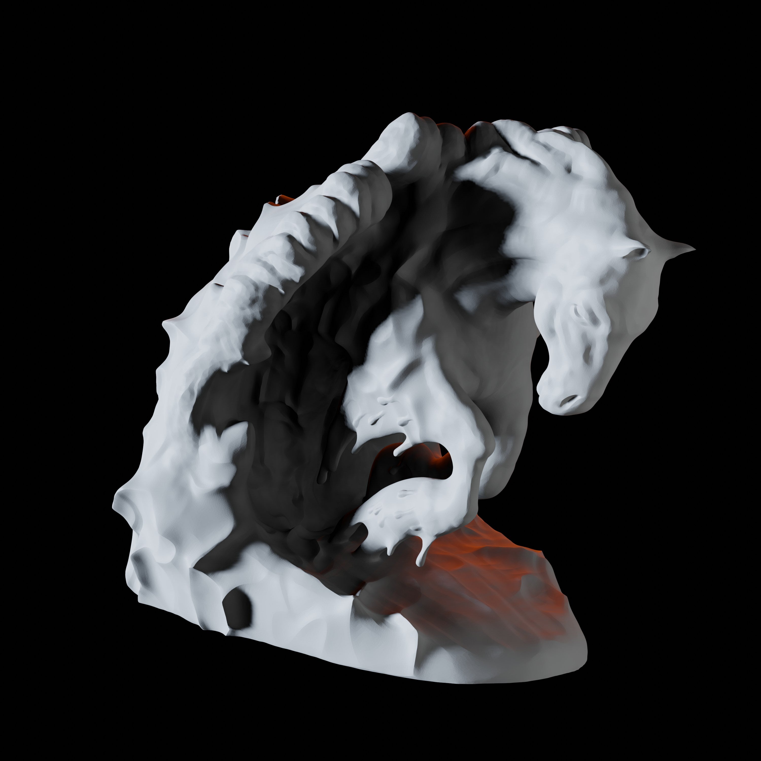 Elemental Water Horse Miniature for Dungeons and Dragons - Myth Forged