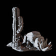 Rock and Cactus - Desert Scatter Terrain Miniature for Dungeons and Dragons - Myth Forged