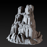 Frozen Waterfall A - Arctic Scatter Terrain Miniature for Dungeons and Dragons - Myth Forged