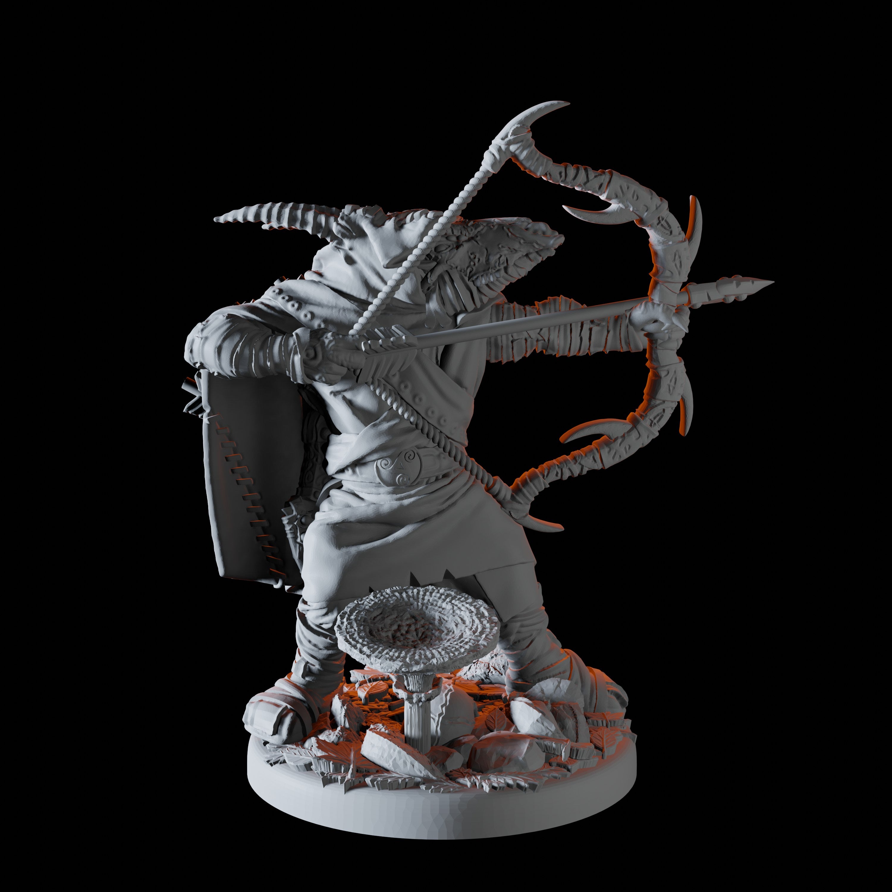 Dragonborn Rogue Miniature for Dungeons and Dragons - Myth Forged