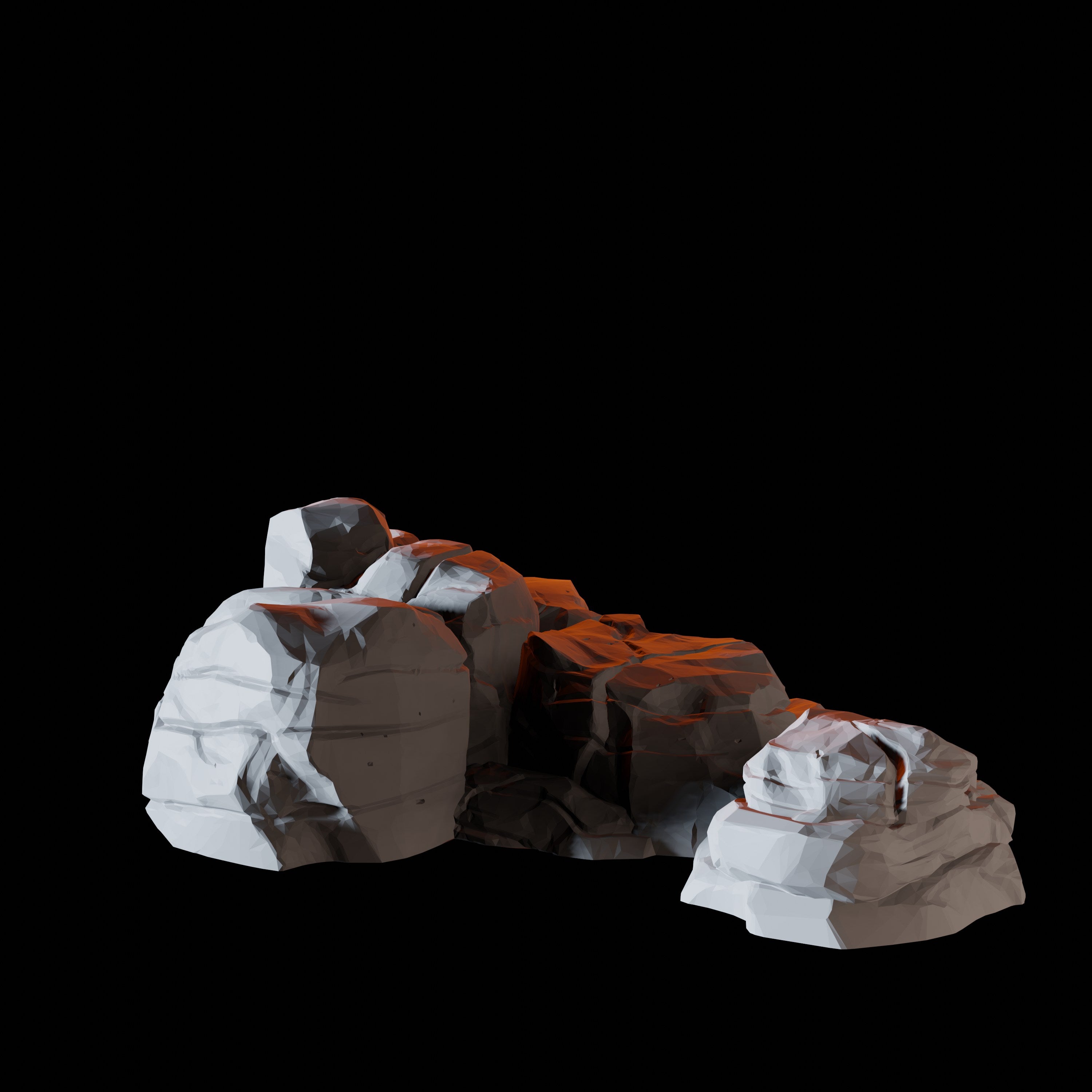 Rocks D - Desert Scatter Terrain Miniature for Dungeons and Dragons - Myth Forged