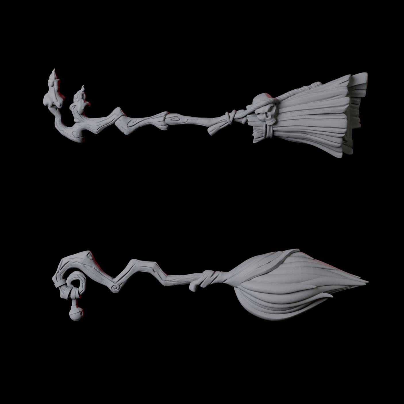 Two Flying Brooms