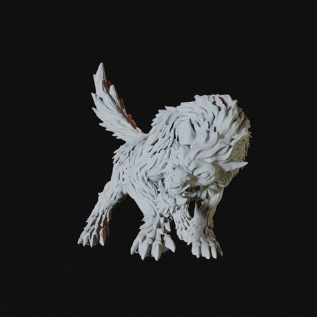 Worg Miniature for Dungeons and Dragons - Myth Forged