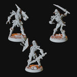 Six Skeleton Miniatures for Dungeons and Dragons - Myth Forged