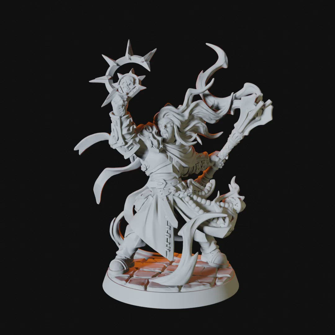 Female Human Paladin Miniature for Dungeons and Dragons - Myth Forged
