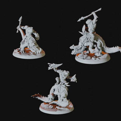 Bullywug Rider Miniature for Dungeons and Dragons - Myth Forged
