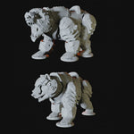 Two Armoured Bear Miniatures for Dungeons and Dragons - Myth Forged