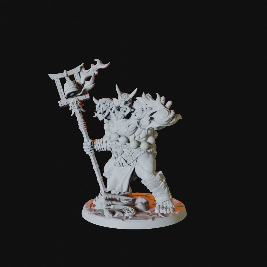 Ettin Sorcerer Miniature for Dungeons and Dragons - Myth Forged