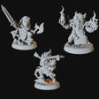 Three Gnome Adventurers Miniature for Dungeons and Dragons - Myth Forged