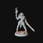 Human Adventurer Pinup Miniature for Dungeons and Dragons - Myth Forged