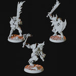 Dragonborn Army - Six Soldier Miniatures for Dungeons and Dragons - Myth Forged