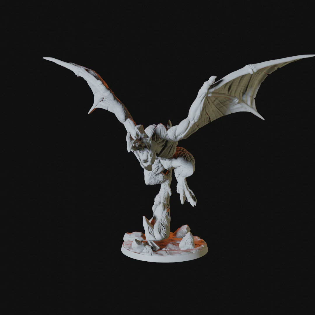 Flying Lizard Miniature for Dungeons and Dragons - Myth Forged