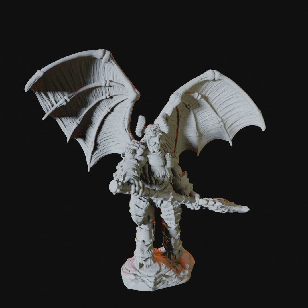 Chained Balor Miniature for Dungeons and Dragons - Myth Forged