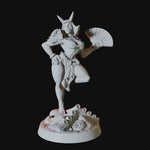 Japanese Inspired Orc Pinup Miniature for Dungeons and Dragons - Myth Forged