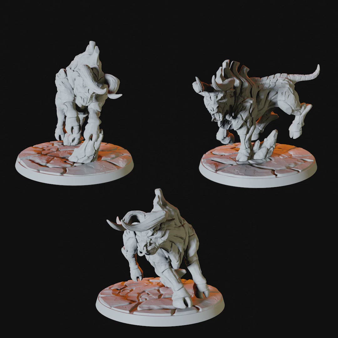 Three Armoured Bulls