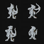 Four Kobold Archer Miniatures for Dungeons and Dragons - Myth Forged