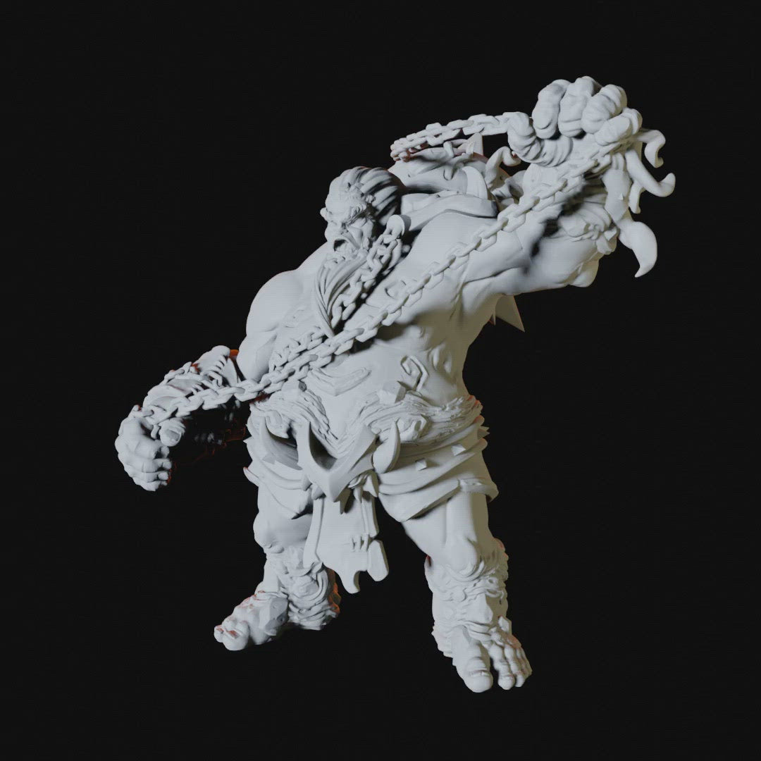 Fire Giant Miniature for Dungeons and Dragons - Myth Forged