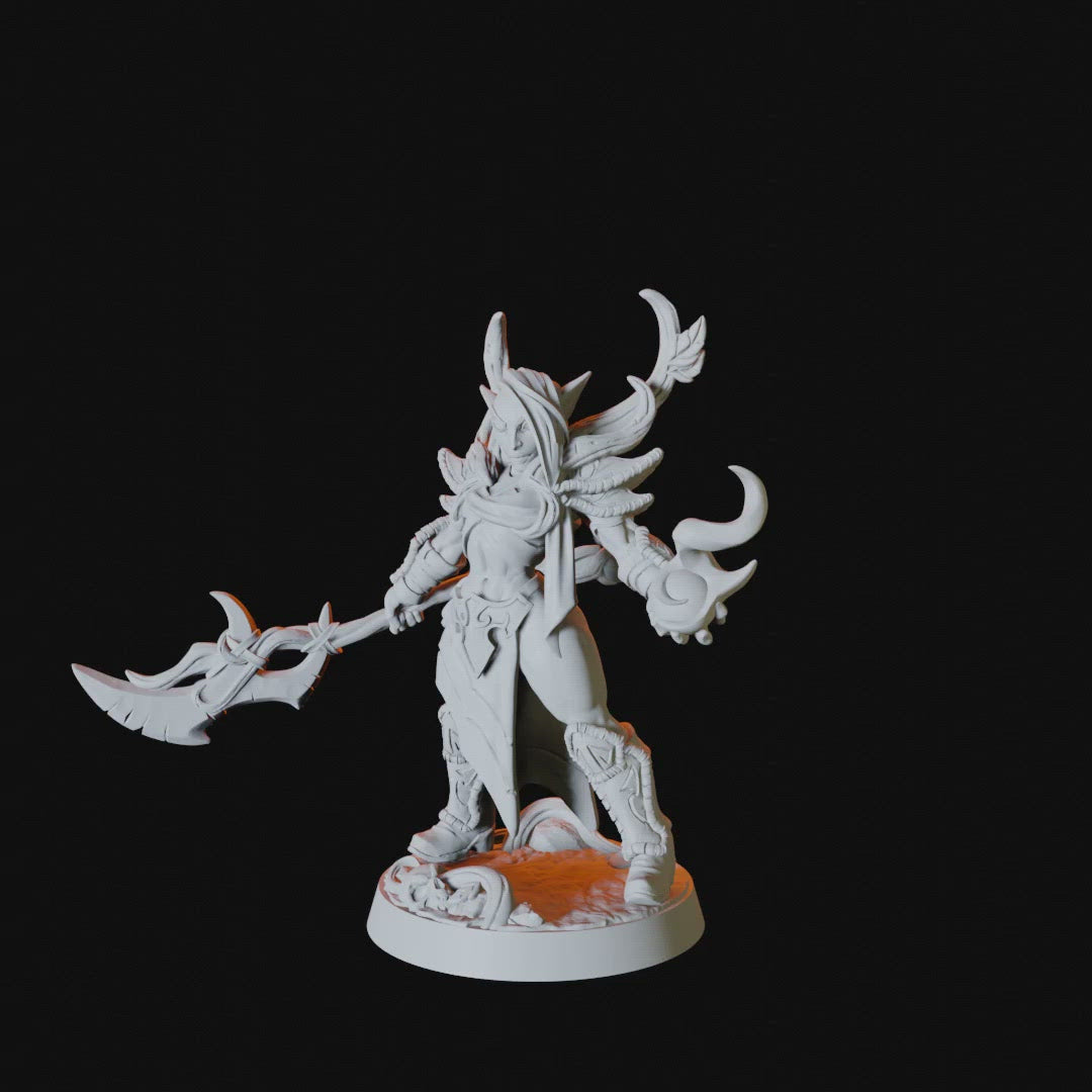 Elf Mage Miniature for Dungeons and Dragons - Myth Forged