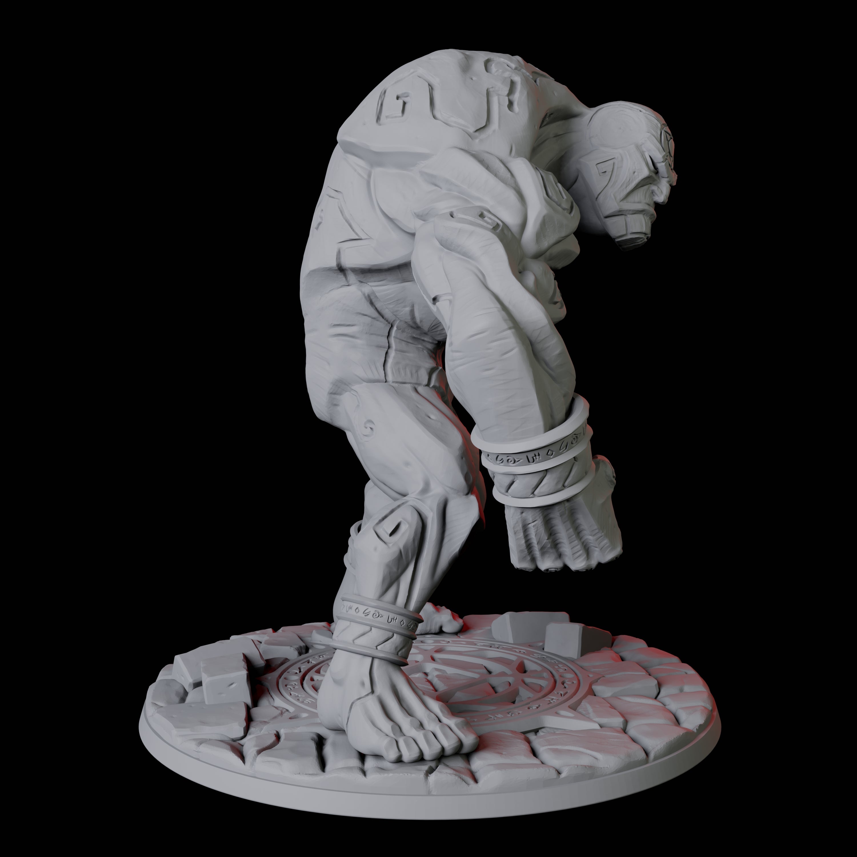 Activated Stone Golem Miniature for Dungeons and Dragons, Pathfinder or other TTRPGs