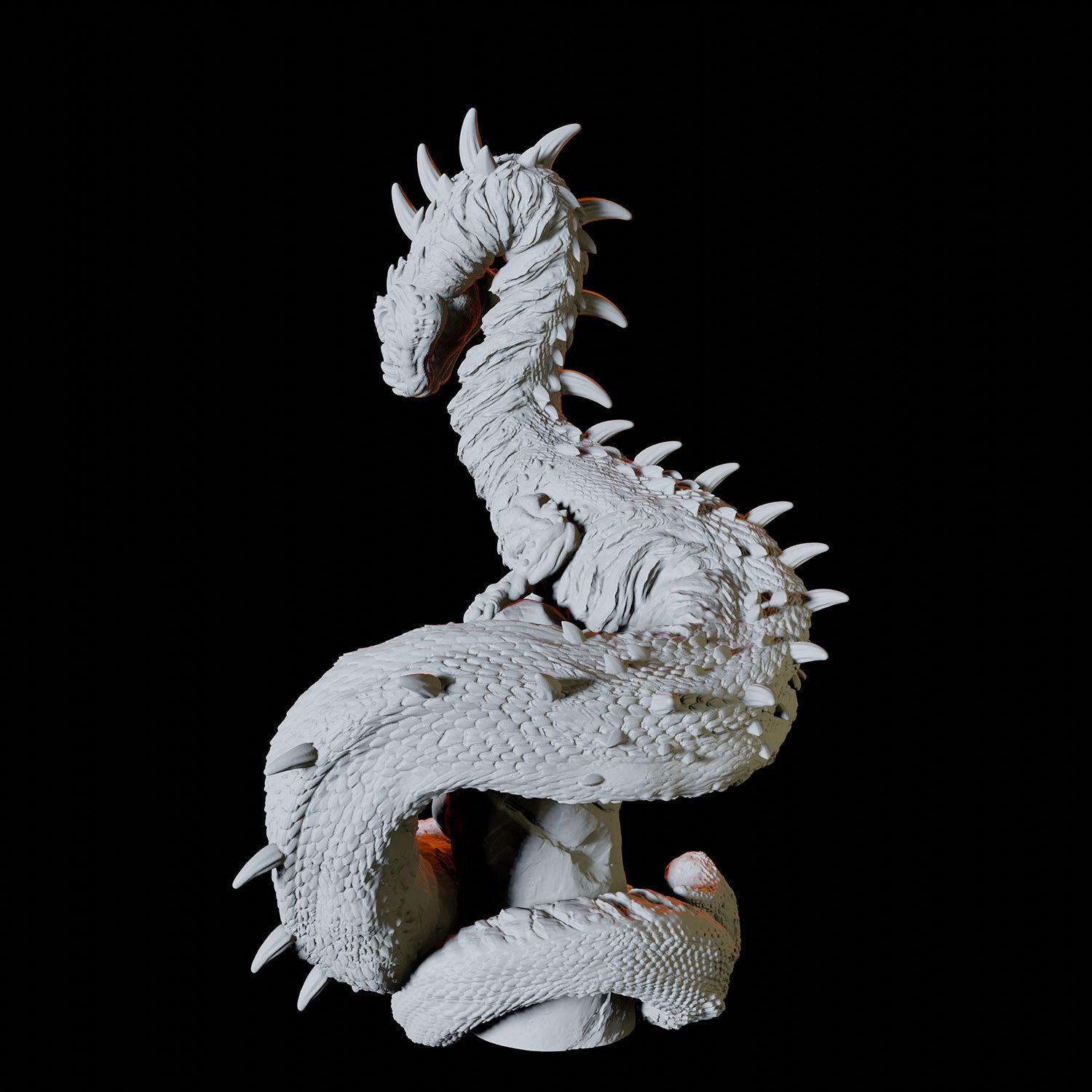 Dragon or Wyrm Miniature for Dungeons and Dragons - Myth Forged
