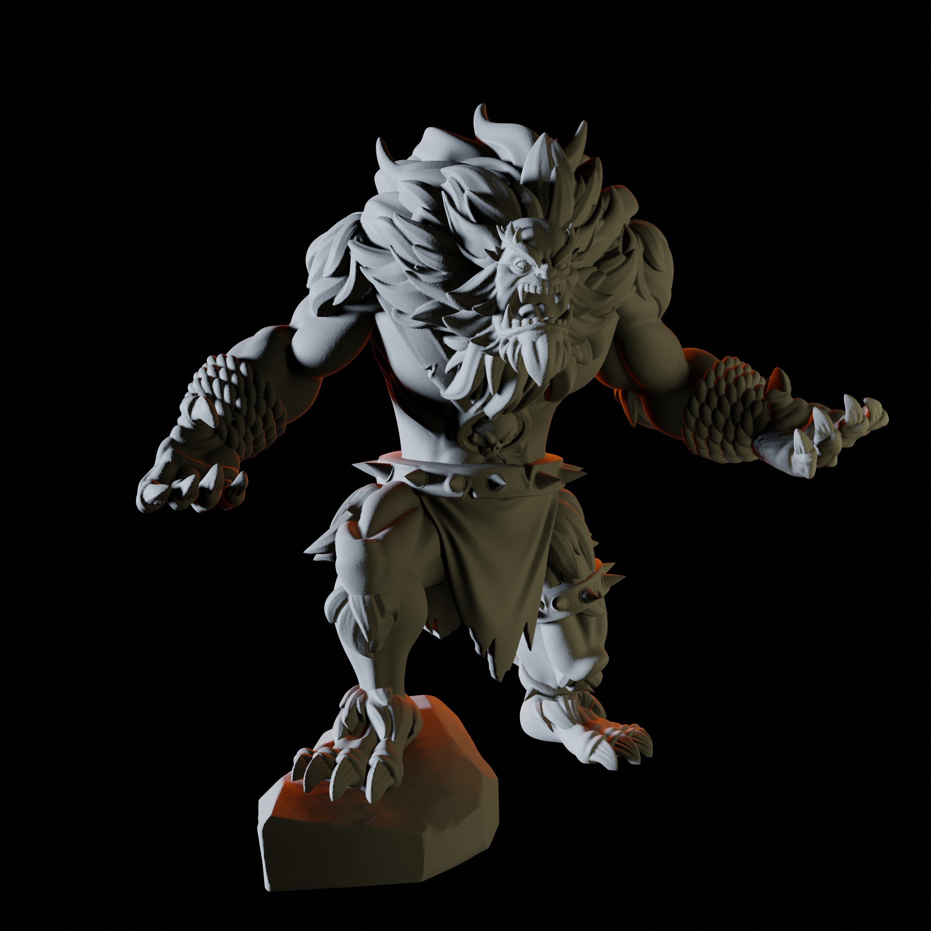 Angry Bugbear Miniature for Dungeons and Dragons - Myth Forged