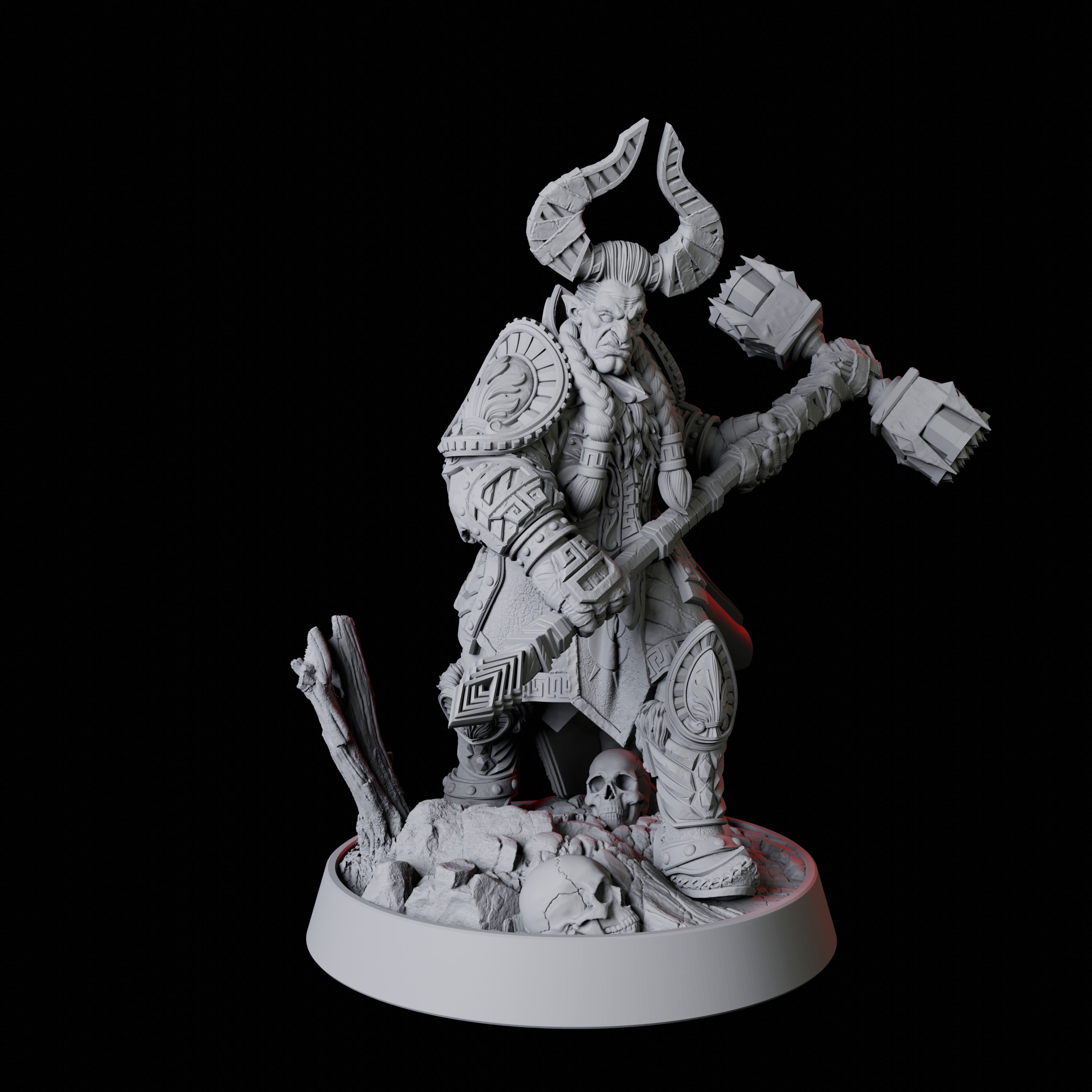 Armoured Warrior Miniature for Dungeons and Dragons