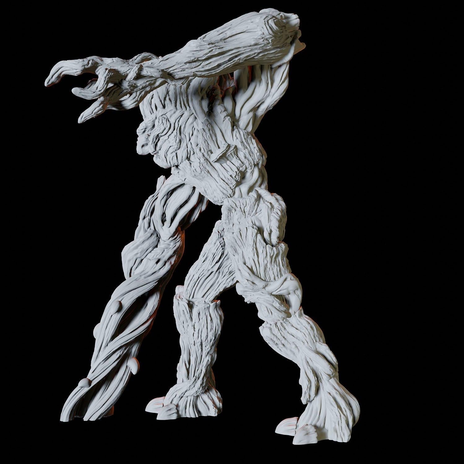 Attacking Treant Miniature for Dungeons and Dragons - Myth Forged