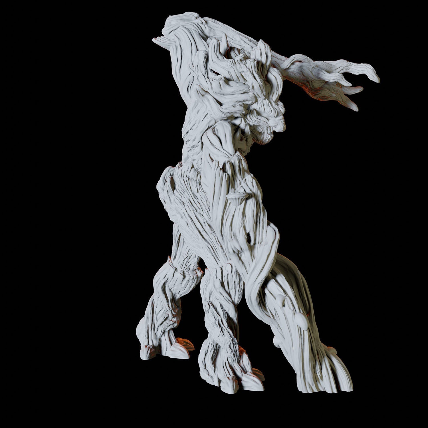 Attacking Treant Miniature for Dungeons and Dragons - Myth Forged