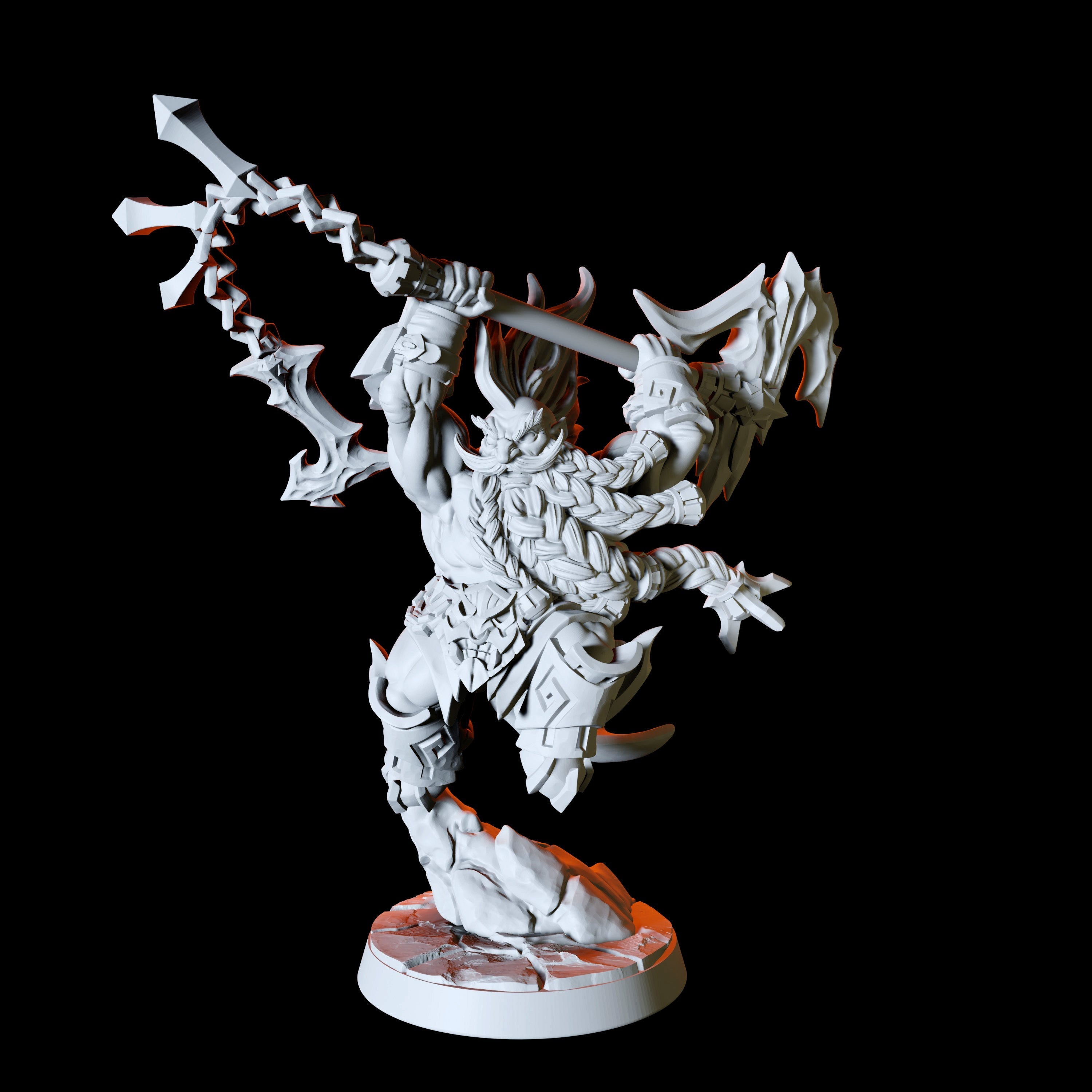 Axe Wielding Dwarf Miniature for Dungeons and Dragons