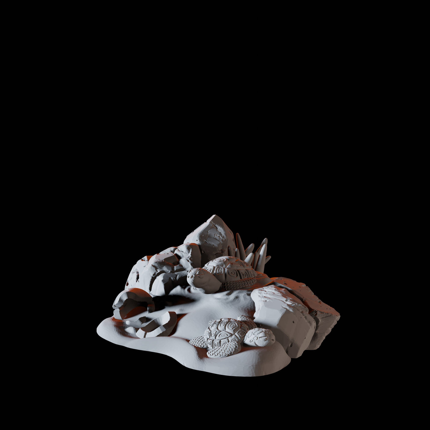 Baby Turtles Miniature for Dungeons and Dragons, Pathfinder or other TTRPGs