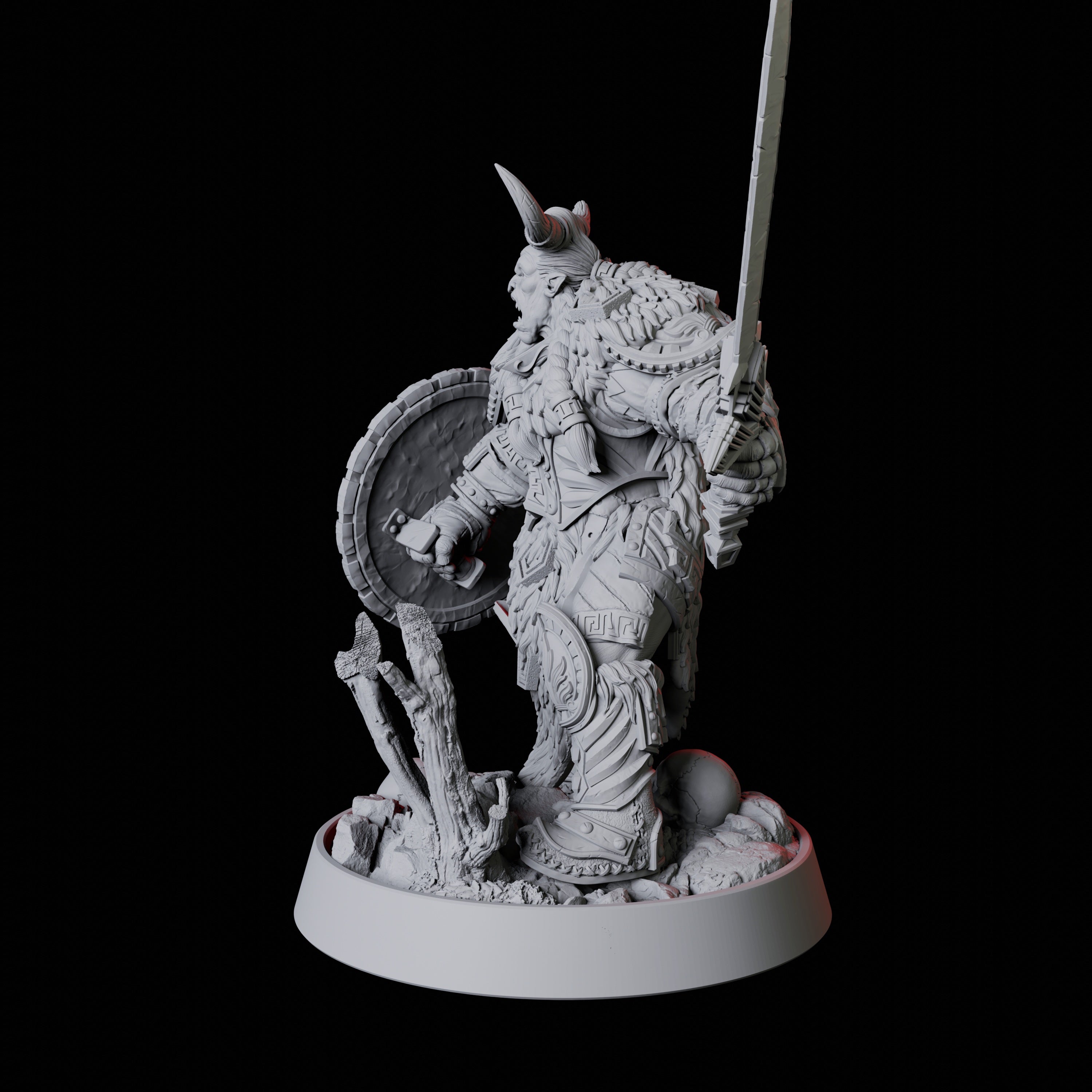 Barbarian Berserker Miniature for Dungeons and Dragons
