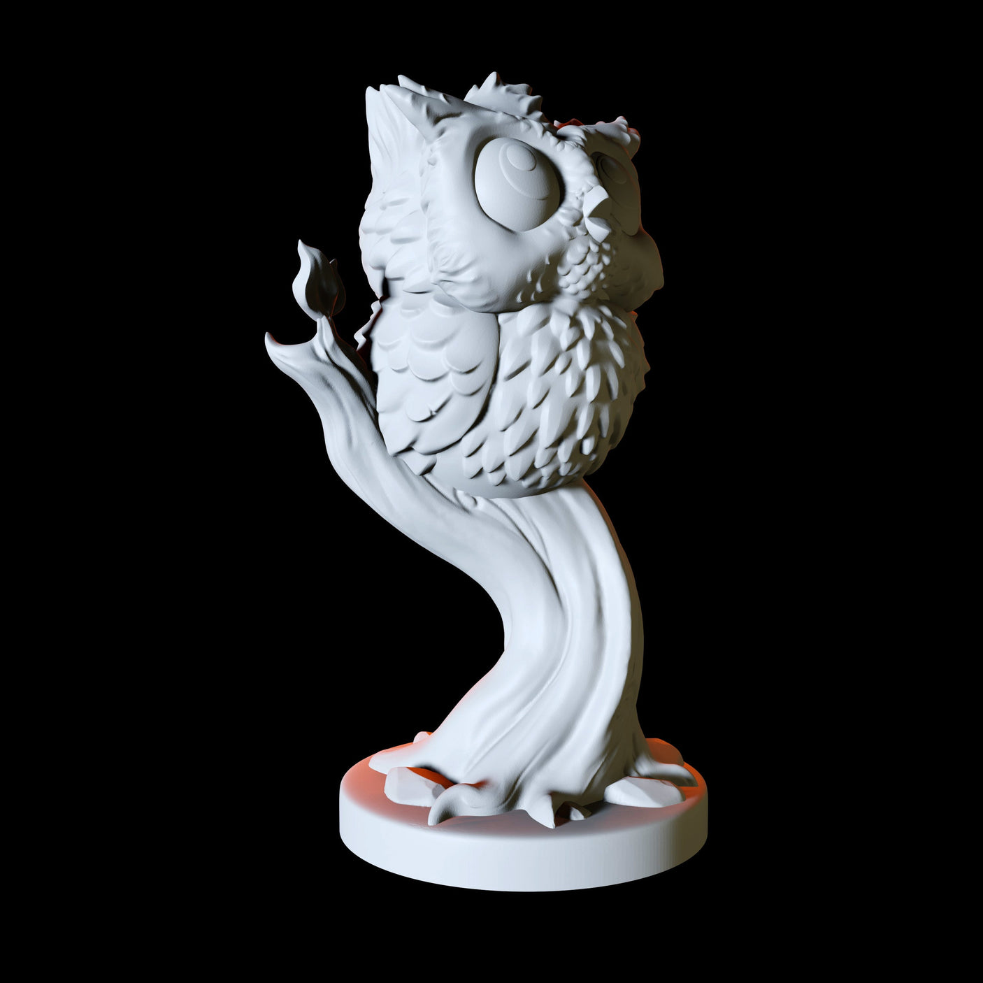 Barn Owl Familiar Miniature for Dungeons and Dragons, Pathfinder or other TTRPGs
