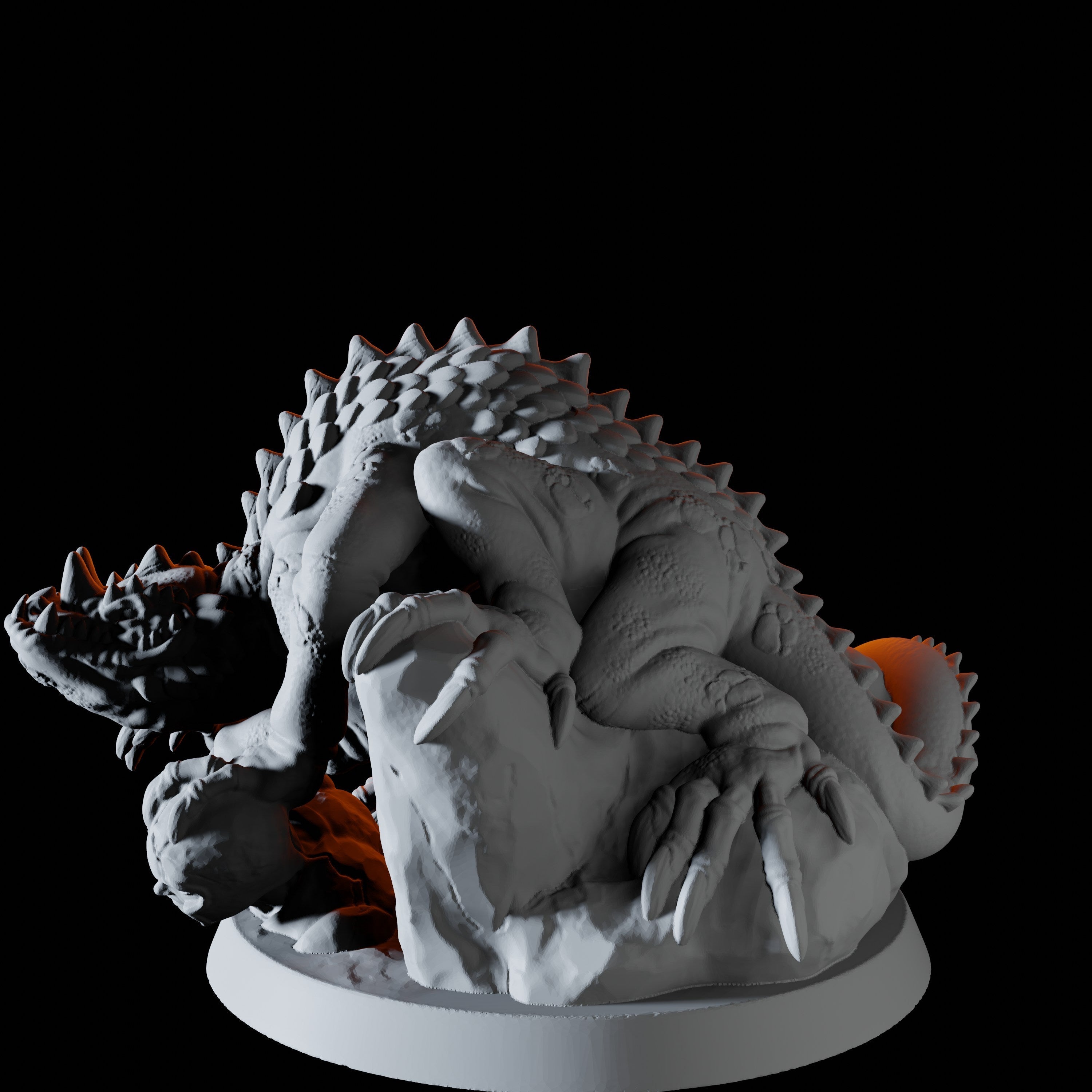 Basilisk Miniature for Dungeons and Dragons - Myth Forged