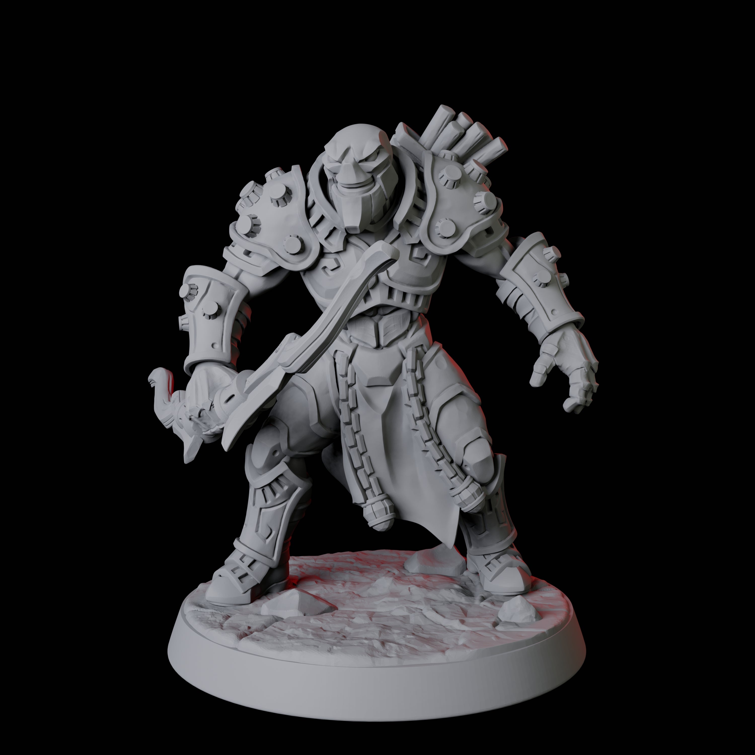 Battle-Ready Warforged C Miniature for Dungeons and Dragons, Pathfinder or other TTRPGs