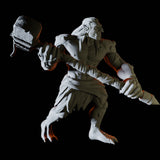 Battlehammer Troll Miniature for Dungeons and Dragons, Pathfinder or other TTRPGs