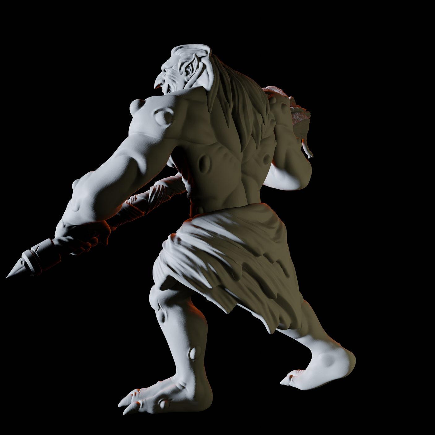 Battlehammer Troll Miniature for Dungeons and Dragons, Pathfinder or other TTRPGs